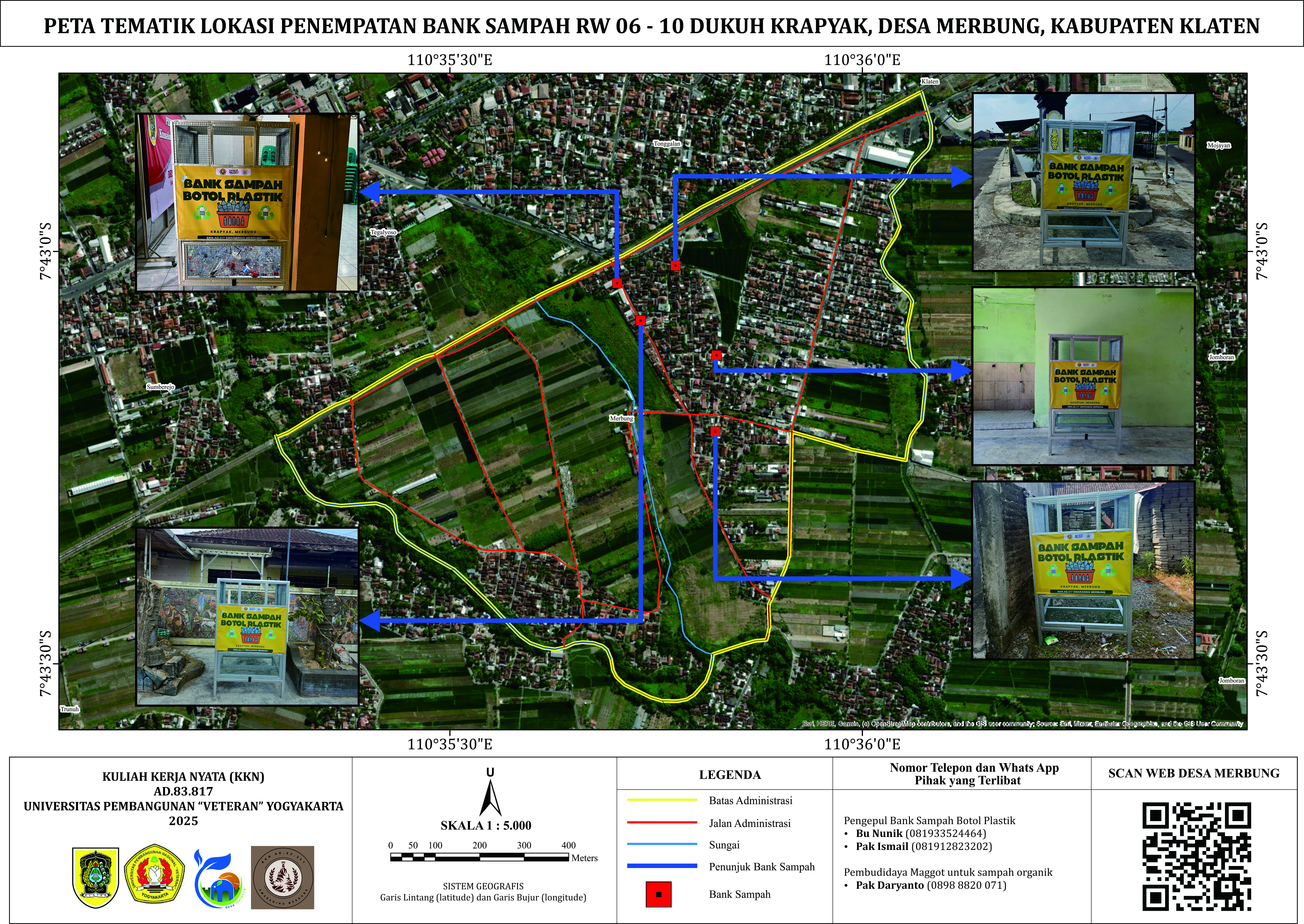 Peta Lokasi Sampah Dusun Krapyak